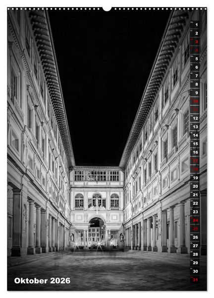 Produktbild: FLORENZ SCHWARZWEI&szlig; (Wandkalender 2026 DIN A2 hoch), CALVENDO Monatskalender