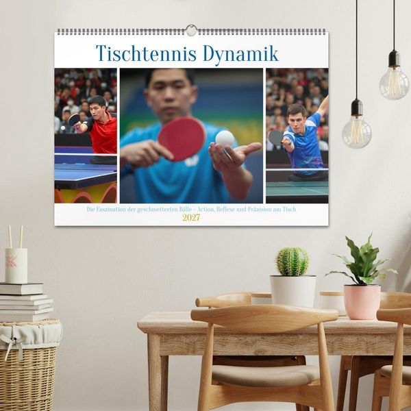 Produktbild: Tischtennis Dynamik (Wandkalender 2027 DIN A2 quer), CALVENDO Monatskalender