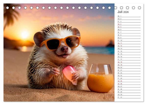 Produktbild: Stachelstars (Tischkalender 2026 DIN A5 quer), CALVENDO Monatskalender