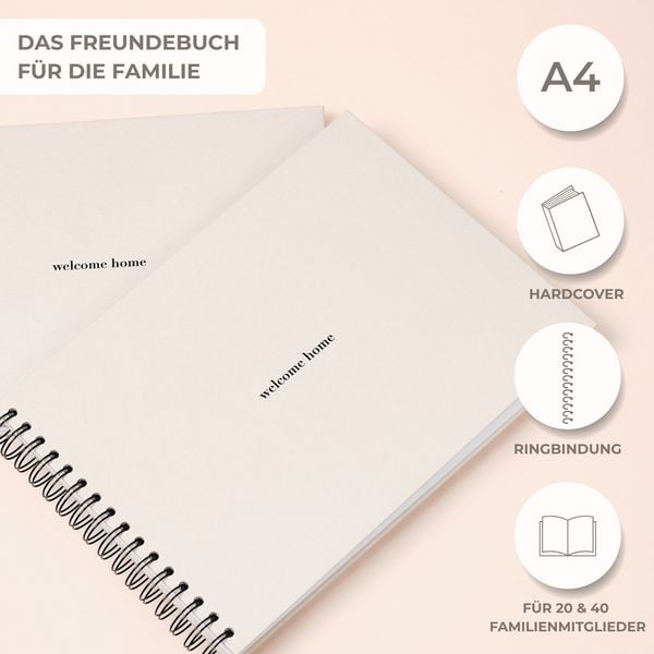 Produktbild: "welcome home" Familienbuch - 40 Mitglieder