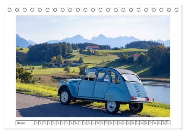 Produktbild: 2CV Pauline (Tischkalender 2027 DIN A5 quer), CALVENDO Monatskalender