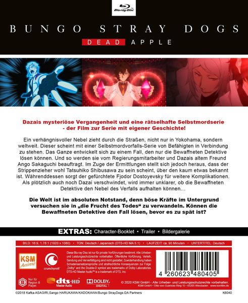 Produktbild: Bungo Stray Dogs - Dead Apple - The Movie