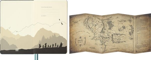 Produktbild: Moleskine 12 Monate Der Herr der Ringe Wochen-Notizkalender 2027, L/A5, 1 Wo = 1 Seite, fester Einband