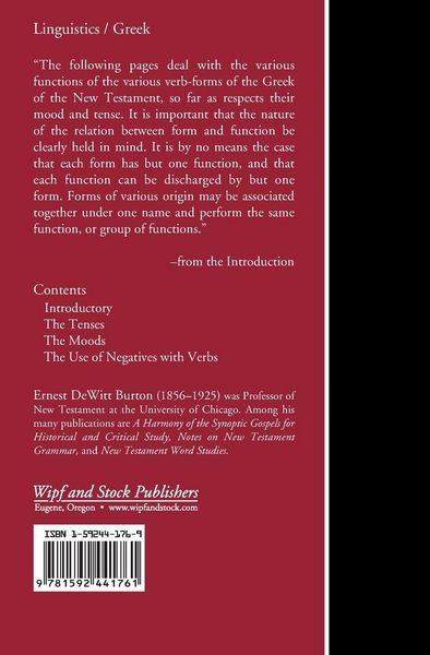 Produktbild: Syntax of the Moods and Tenses in New Testament Greek