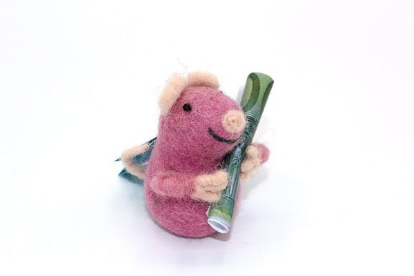 Geldmäuse, 5-7 cm, pink