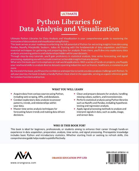 Produktbild: Ultimate Python Libraries for Data Analysis and Visualization