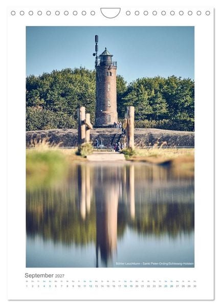 Produktbild: Leuchtt&uuml;rme an der Nordseek&uuml;ste (Wandkalender 2027 DIN A4 hoch), CALVENDO Monatskalender