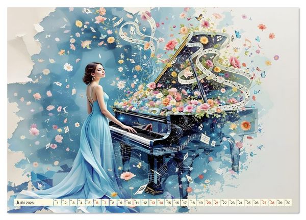Produktbild: Piano der Tr&auml;ume (Wandkalender 2026 DIN A3 quer), CALVENDO Monatskalender