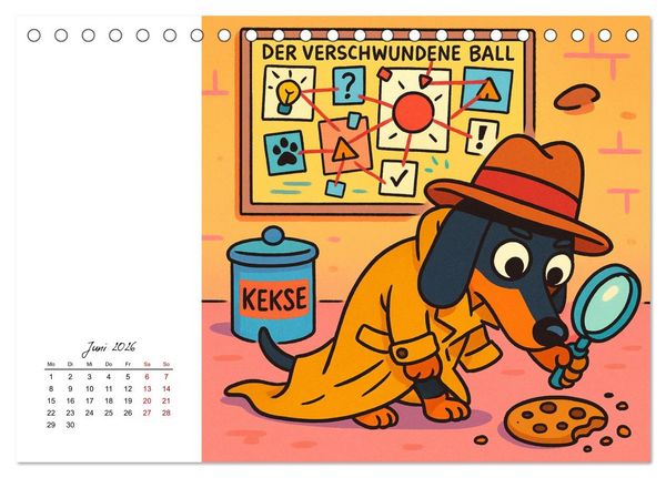 Produktbild: Pfoten, Pelz & Power-Jobs (Tischkalender 2026 DIN A5 quer), CALVENDO Monatskalender