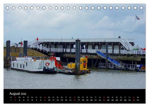 Produktbild: Cuxhaven an der Nordsee (Tischkalender 2026 DIN A5 quer), CALVENDO Monatskalender