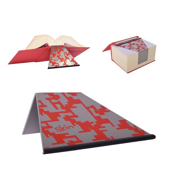 Design Buchstütze rot