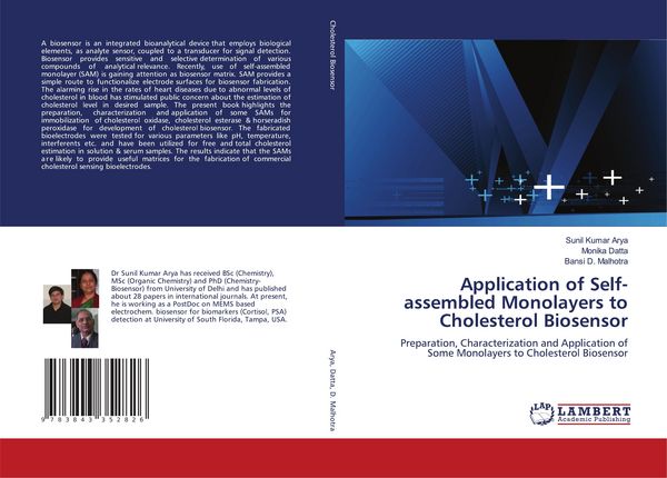 Produktbild: Application of Self-assembled Monolayers to Cholesterol Biosensor