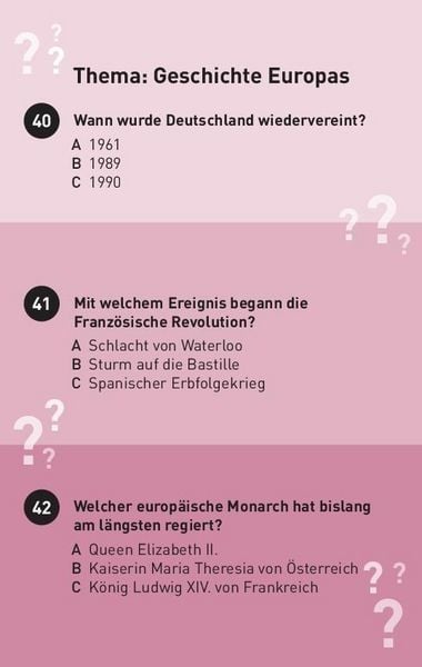 Produktbild: Das gro&szlig;e Generationen-Quiz I ab 10 Jahren