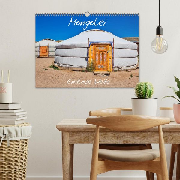 Produktbild: Mongolei Endlose Weite (Wandkalender 2026 DIN A3 quer), CALVENDO Monatskalender