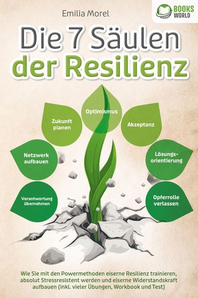 Produktbild: Die 7 S&auml;ulen der Resilienz: Wie Sie mit den Powermethoden eiserne Resilienz trainieren, absolut Stressresistent werden und eiserne Widerstandskraft au