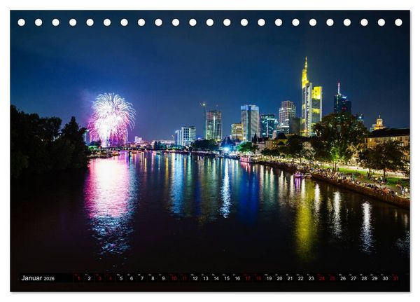 Produktbild: Main Frankfurt (Tischkalender 2026 DIN A5 quer), CALVENDO Monatskalender