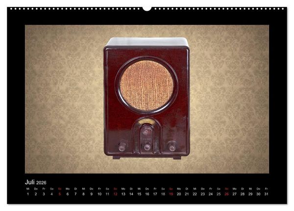 Produktbild: Dampfradios - Antike Radios mit Charme und Patina (hochwertiger Premium Wandkalender 2026 DIN A2 quer), Kunstdruck in Hochglanz
