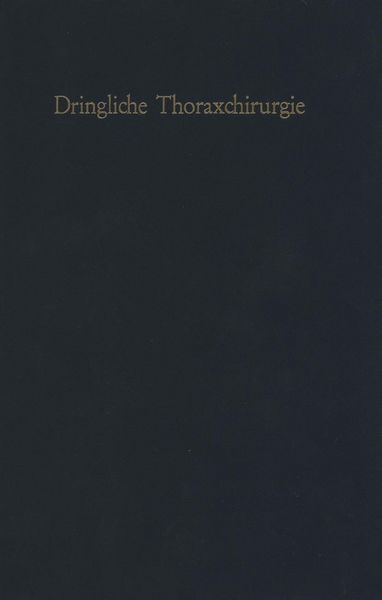 Produktbild: Dringliche Thoraxchirurgie
