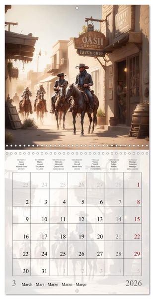 Produktbild: Western Cowboys (Wall Calendar 2026 12 &times; 12 Inch) CALVENDO 12 Month Wall Calendar