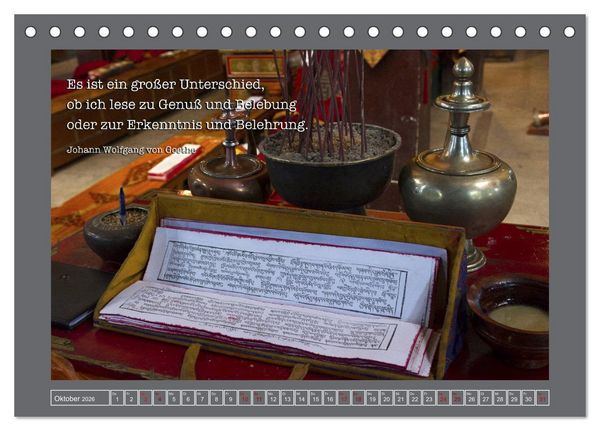Produktbild: Tibet - Tibet - Tibet 2026 (Tischkalender 2026 DIN A5 quer), CALVENDO Monatskalender