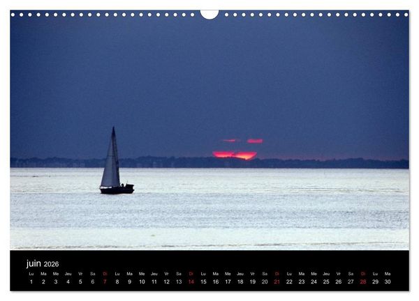 Produktbild: Couchers de soleil (Calendrier mural 2026 DIN A3 vertical), CALVENDO calendrier mensuel