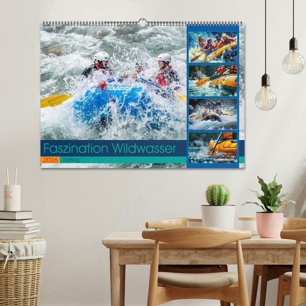 Produktbild: Faszination Wildwasser - Rafting (Wandkalender 2026 DIN A2 quer), CALVENDO Monatskalender