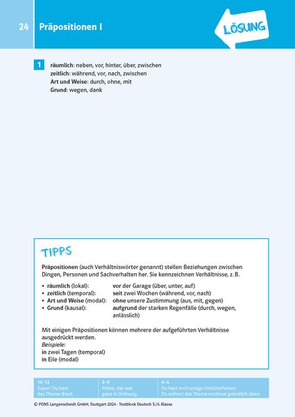 Produktbild: PONS Der gro&szlig;e Testblock Deutsch 5./6. Klasse