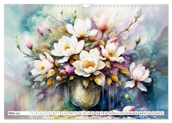 Produktbild: Blumenbuketts (Wandkalender 2026 DIN A3 quer), CALVENDO Monatskalender