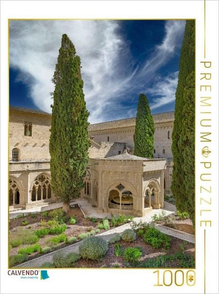 CALVENDO Puzzle Monestir de Santa Maria de Poblet | 1000 Teile Lege-Größe 64x48cm Foto-Puzzle für glückliche Stunden