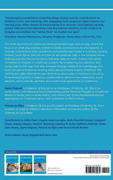 Produktbild: Postdevelopmental Approaches to Play