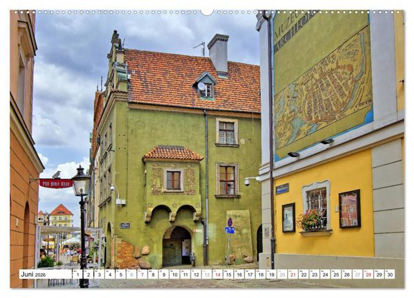 Produktbild: Posen Poznan - Bunte und strahlende Akzente (hochwertiger Premium Wandkalender 2026 DIN A2 quer), Kunstdruck in Hochglanz