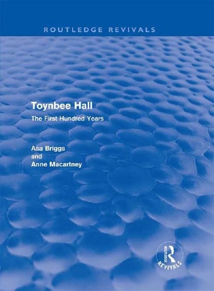 Produktbild: Toynbee Hall (Routledge Revivals)