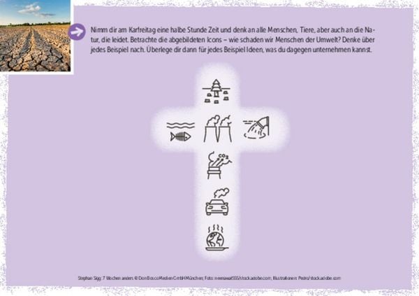 Produktbild: 7 Wochen anders: ein Fastenkalender f&uuml;r Jugendliche von Aschermittwoch bis Ostern
