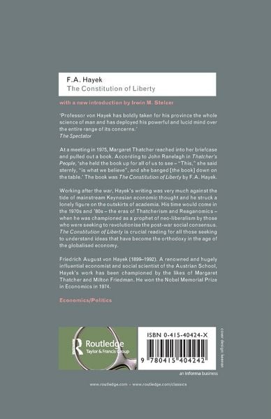Produktbild: The Constitution of Liberty