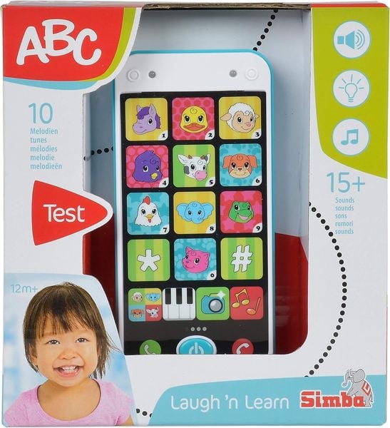 Produktbild: Simba 104010002 - ABC Smartphone, Kinder Mobiltelefon ab 12 Monaten