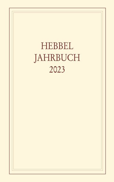 Produktbild: Hebbel-Jahrbuch 78/2023