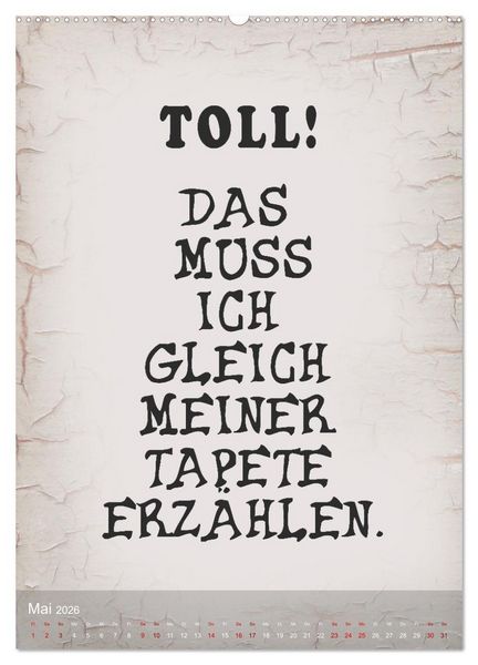 Produktbild: Ziemlich schlecht gelaunt (Wandkalender 2026 DIN A2 hoch), CALVENDO Monatskalender