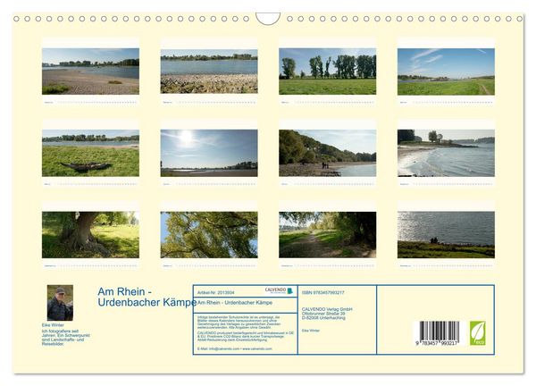 Produktbild: Am Rhein - Urdenbacher K&auml;mpe (Wandkalender 2026 DIN A3 quer), CALVENDO Monatskalender
