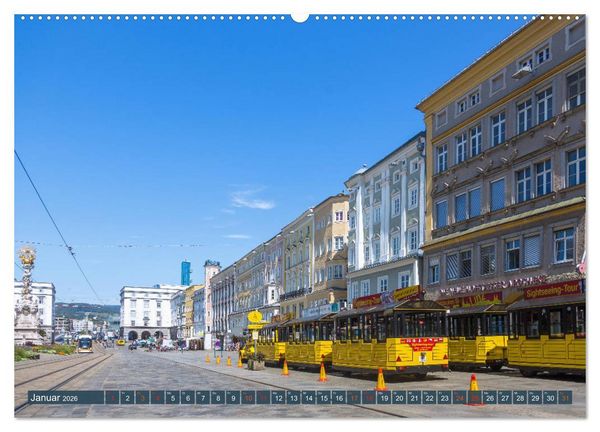 Produktbild: Facettenreiches Linz (Wandkalender 2026 DIN A2 quer), CALVENDO Monatskalender