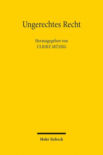 Produktbild: Ungerechtes Recht