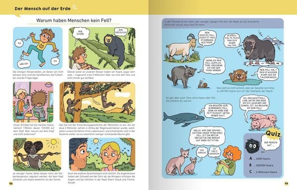 Produktbild: Mein Kinderwissen-Comic &ndash; Das Leben auf der Erde (Planet Erde, Pflanzen, Tiere, Der Mensch)