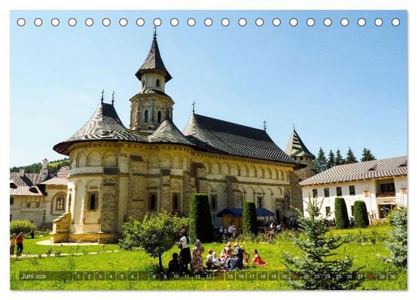 Produktbild: Kl&ouml;ster in der Bucovina (Tischkalender 2026 DIN A5 quer), CALVENDO Monatskalender