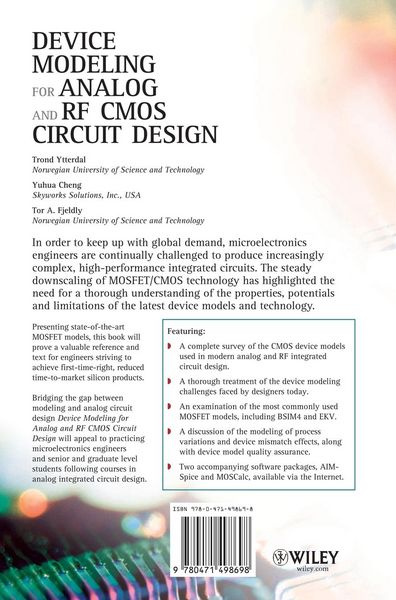 Produktbild: Device Modeling for Analog and RF CMOS Circuit Design