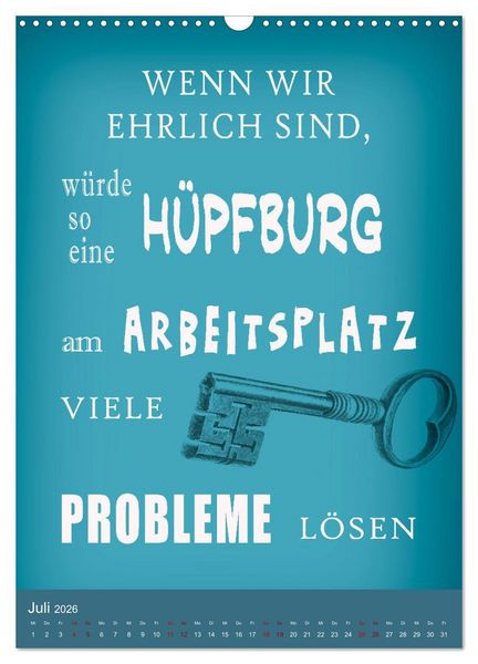 Produktbild: B&uuml;ro und so ... (Wandkalender 2026 DIN A3 hoch), CALVENDO Monatskalender