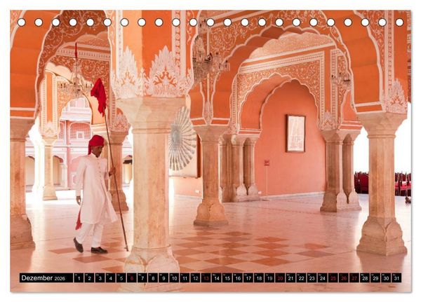 Produktbild: Indien - Rajasthan (Tischkalender 2026 DIN A5 quer), CALVENDO Monatskalender