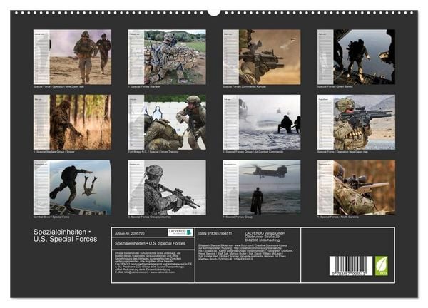 Produktbild: Spezialeinheiten &bull; U.S. Special Forces (hochwertiger Premium Wandkalender 2026 DIN A2 quer), Kunstdruck in Hochglanz