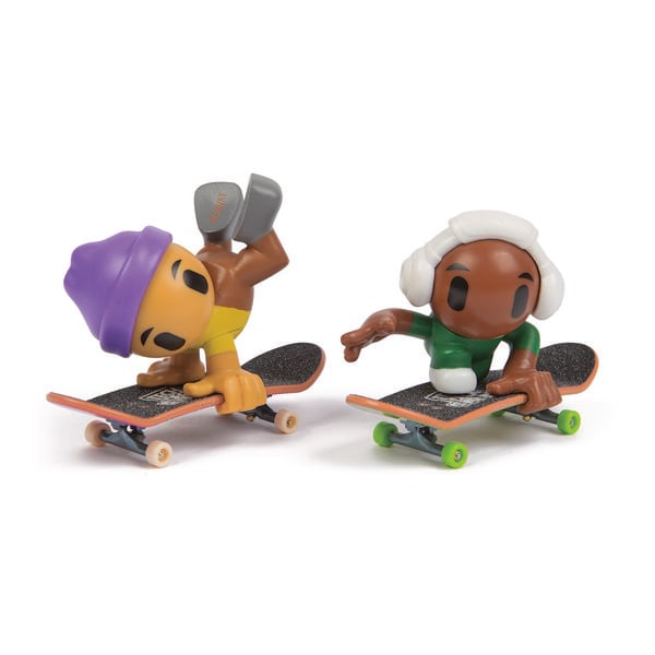 Tech Deck Sk8 Crew, 2er-Set: 2 Fingerboards jeweils mit cooler Skater-Figur