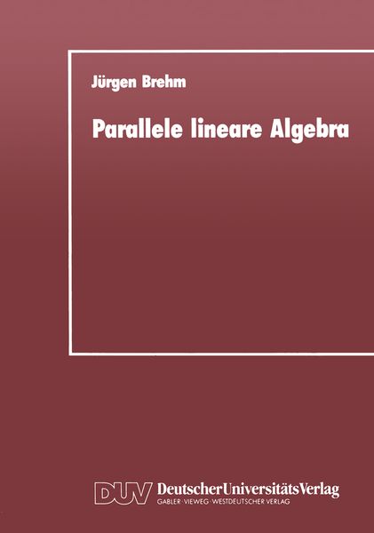 Produktbild: Parallele lineare Algebra