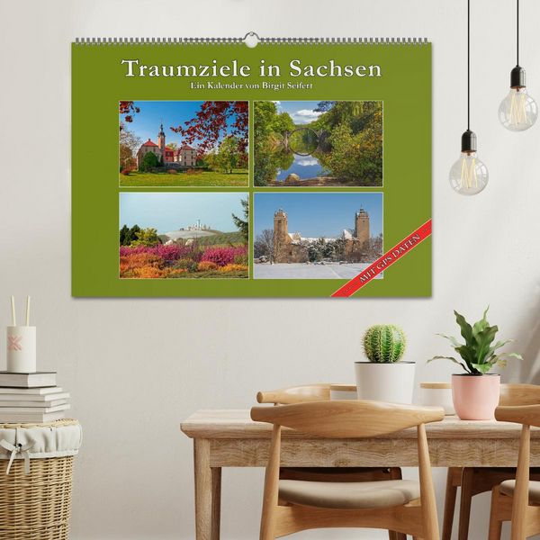 Produktbild: Traumziele in Sachsen (Wandkalender 2026 DIN A2 quer), CALVENDO Monatskalender