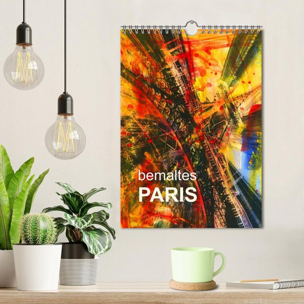 Produktbild: bemaltes Paris (Wandkalender 2026 DIN A4 hoch), CALVENDO Monatskalender